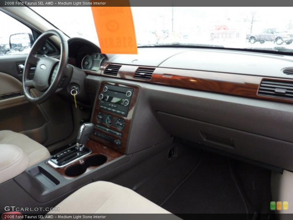 Medium Light Stone Interior Dashboard for the 2008 Ford Taurus SEL AWD #43011559