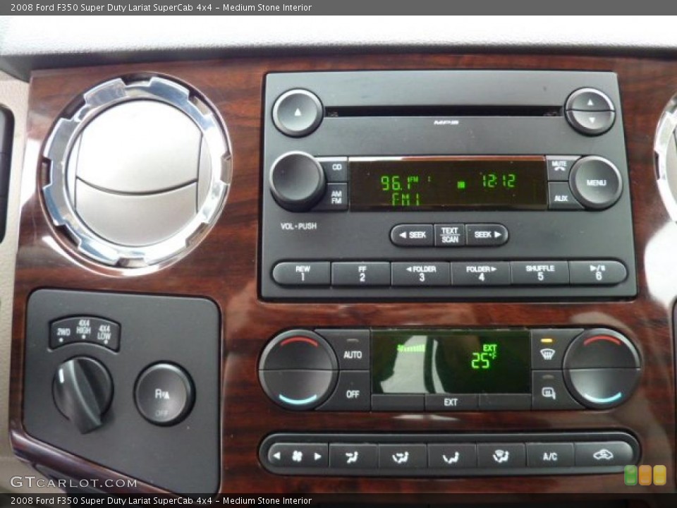 Medium Stone Interior Controls for the 2008 Ford F350 Super Duty Lariat SuperCab 4x4 #43013099