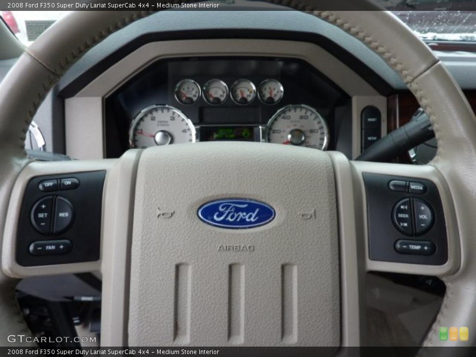 Medium Stone Interior Controls for the 2008 Ford F350 Super Duty Lariat SuperCab 4x4 #43013131