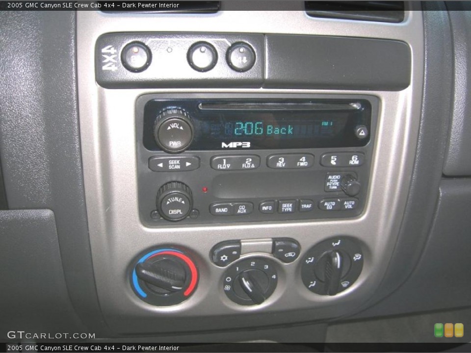Dark Pewter Interior Controls for the 2005 GMC Canyon SLE Crew Cab 4x4 #43014415