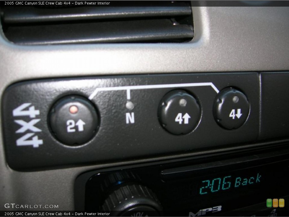 Dark Pewter Interior Controls for the 2005 GMC Canyon SLE Crew Cab 4x4 #43014444