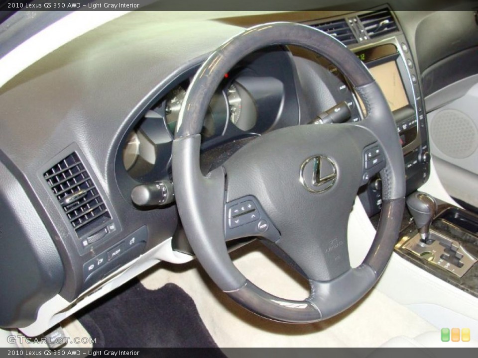 Light Gray Interior Steering Wheel for the 2010 Lexus GS 350 AWD #43015371