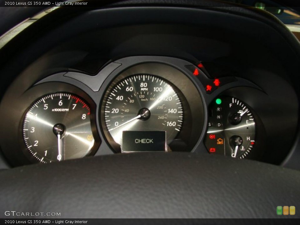 Light Gray Interior Gauges for the 2010 Lexus GS 350 AWD #43015387