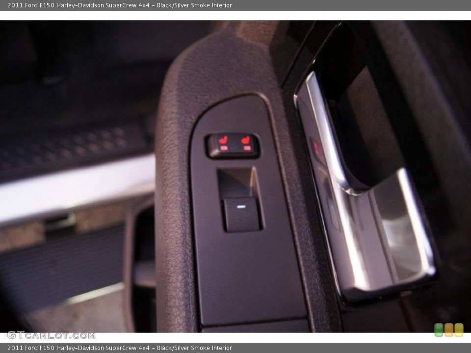 Black/Silver Smoke Interior Controls for the 2011 Ford F150 Harley-Davidson SuperCrew 4x4 #43016279