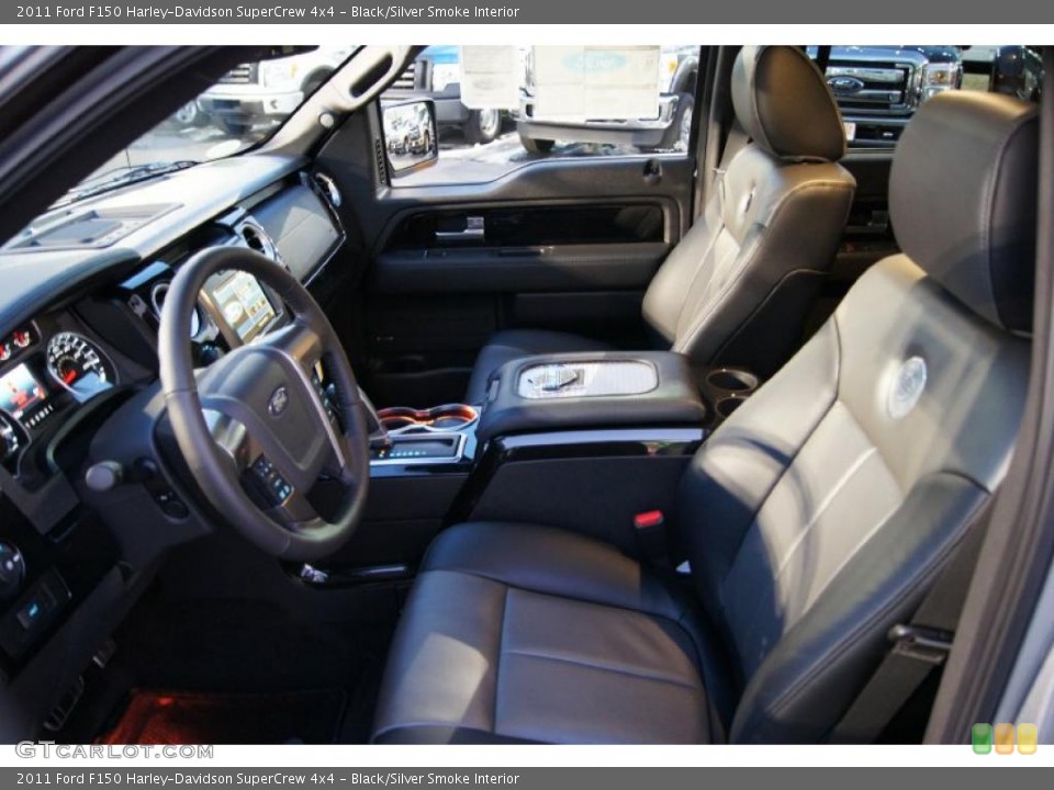Black/Silver Smoke Interior Photo for the 2011 Ford F150 Harley-Davidson SuperCrew 4x4 #43016551