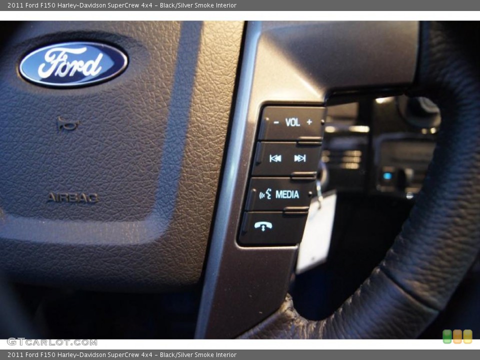 Black/Silver Smoke Interior Controls for the 2011 Ford F150 Harley-Davidson SuperCrew 4x4 #43016619