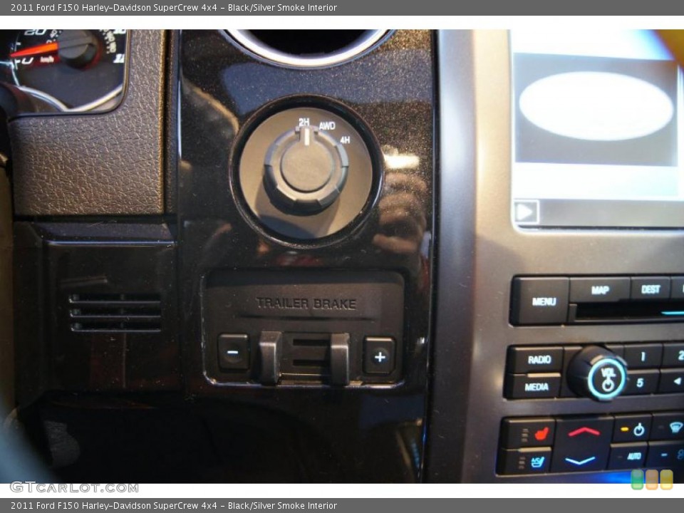 Black/Silver Smoke Interior Controls for the 2011 Ford F150 Harley-Davidson SuperCrew 4x4 #43016635