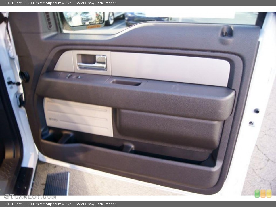 Steel Gray/Black Interior Door Panel for the 2011 Ford F150 Limited SuperCrew 4x4 #43017067