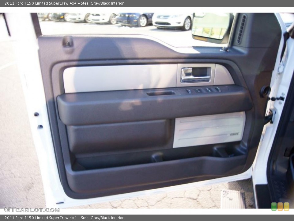 Steel Gray/Black Interior Door Panel for the 2011 Ford F150 Limited SuperCrew 4x4 #43017200