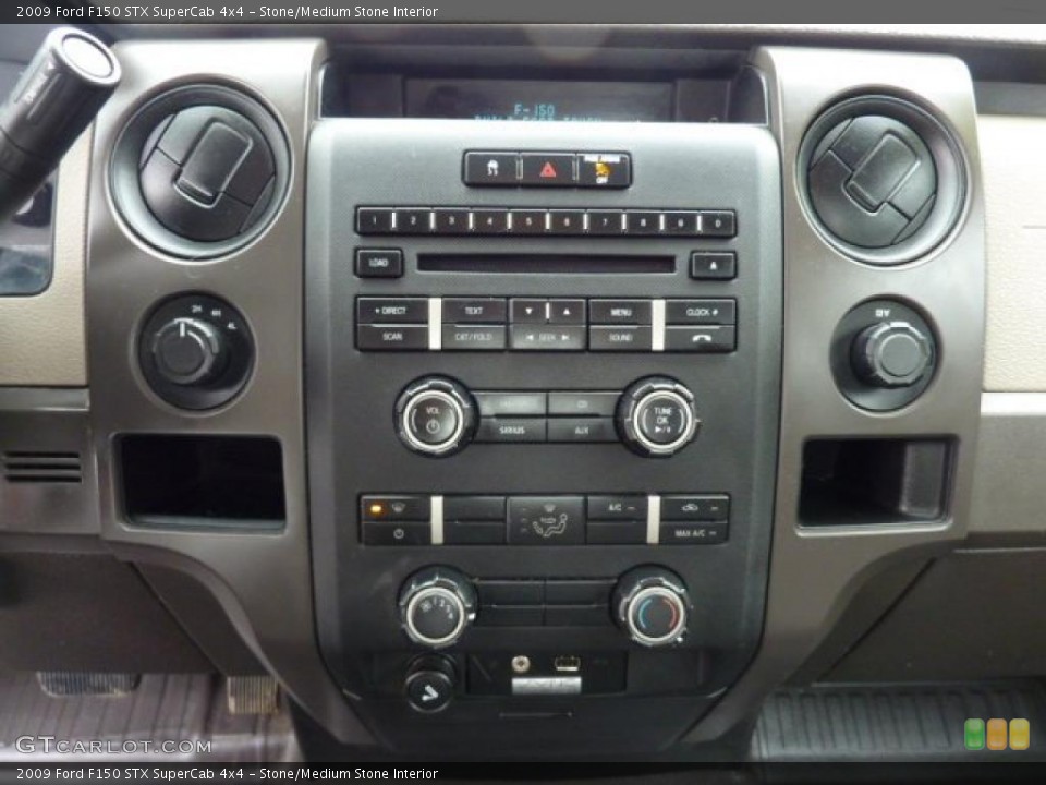 Stone/Medium Stone Interior Controls for the 2009 Ford F150 STX SuperCab 4x4 #43019003