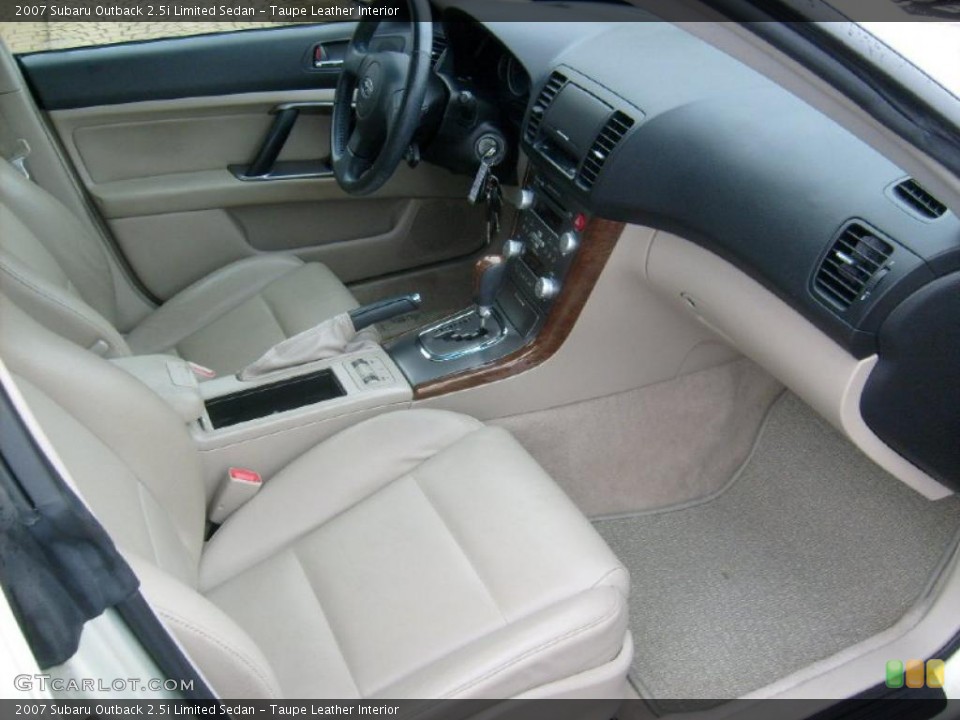 Taupe Leather Interior Photo for the 2007 Subaru Outback 2.5i Limited Sedan #43019903