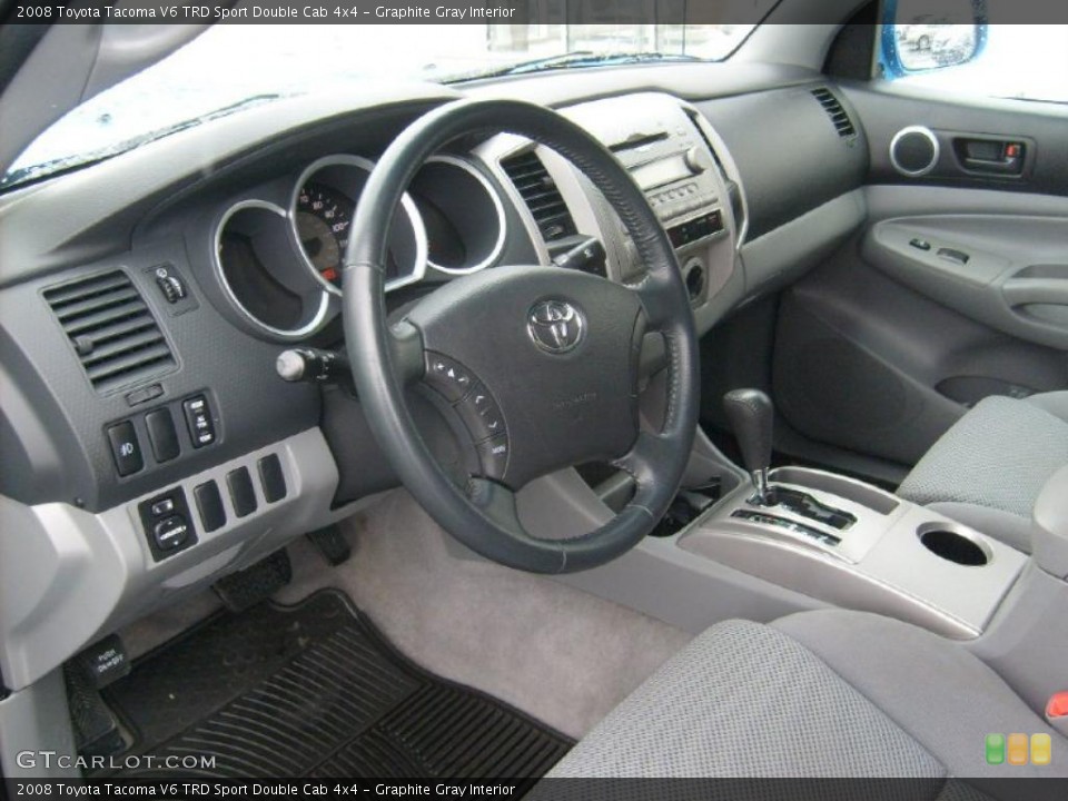 Graphite Gray Interior Prime Interior for the 2008 Toyota Tacoma V6 TRD Sport Double Cab 4x4 #43020191