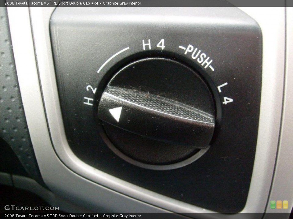 Graphite Gray Interior Controls for the 2008 Toyota Tacoma V6 TRD Sport Double Cab 4x4 #43020403
