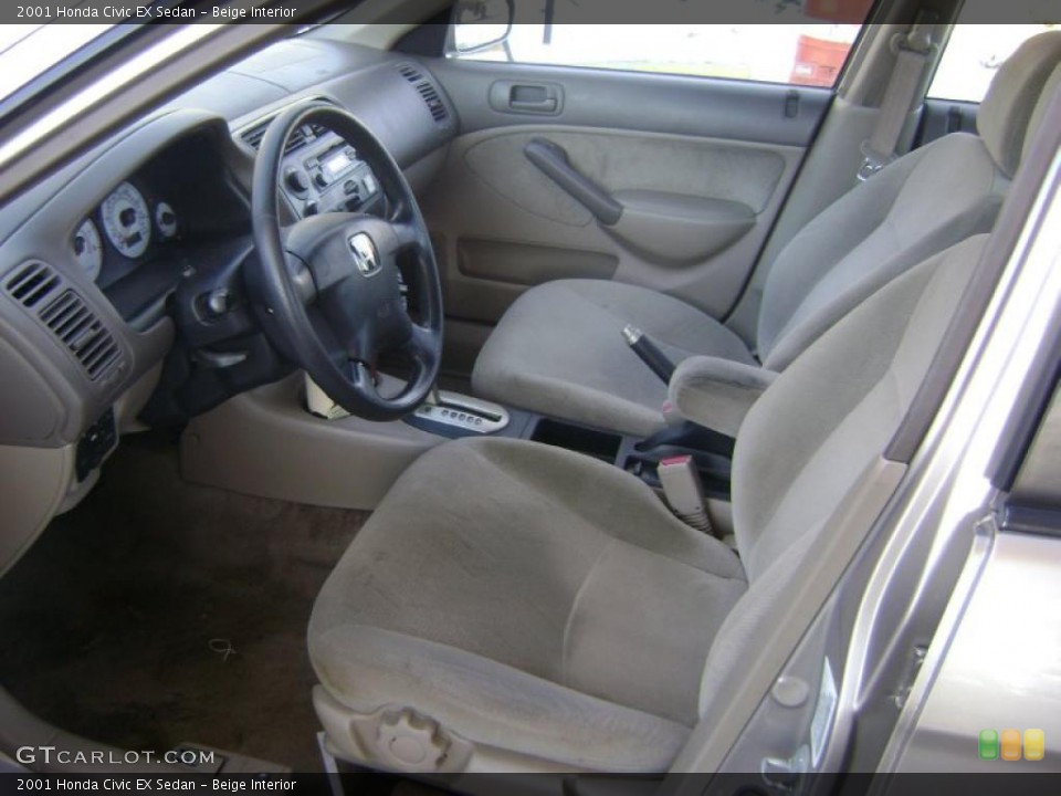 Beige Interior Photo for the 2001 Honda Civic EX Sedan #43021063