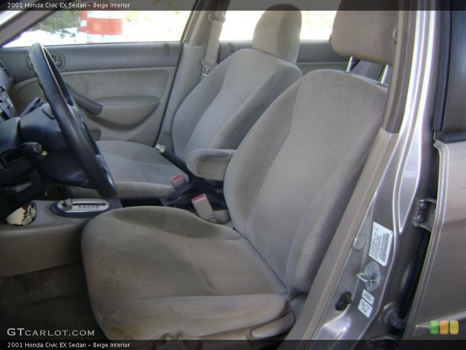 Beige Interior Photo for the 2001 Honda Civic EX Sedan #43021083