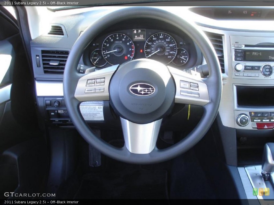 Off-Black Interior Steering Wheel for the 2011 Subaru Legacy 2.5i #43024479