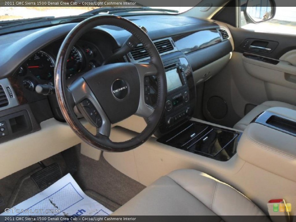 Cocoa/Light Cashmere Interior Prime Interior for the 2011 GMC Sierra 1500 Denali Crew Cab #43025250