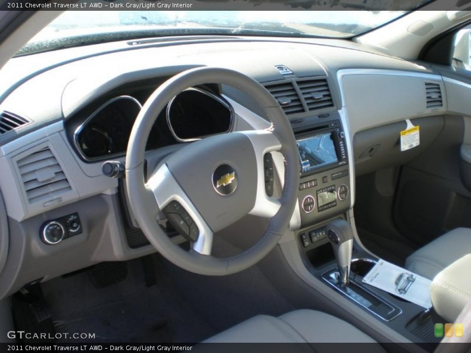 Dark Gray/Light Gray Interior Prime Interior for the 2011 Chevrolet Traverse LT AWD #43027055