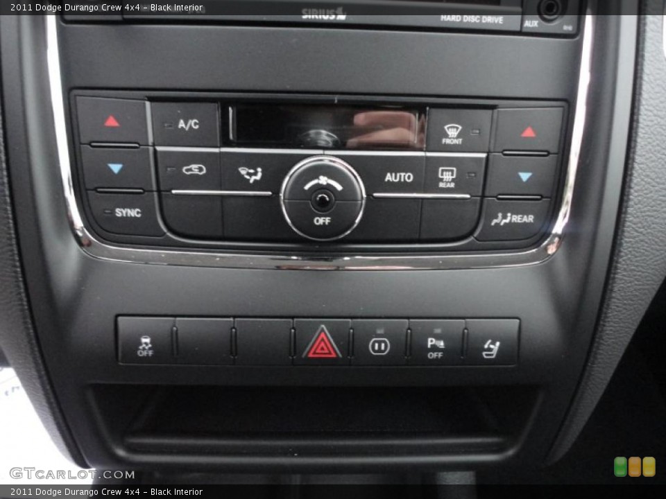 Black Interior Controls for the 2011 Dodge Durango Crew 4x4 #43030515