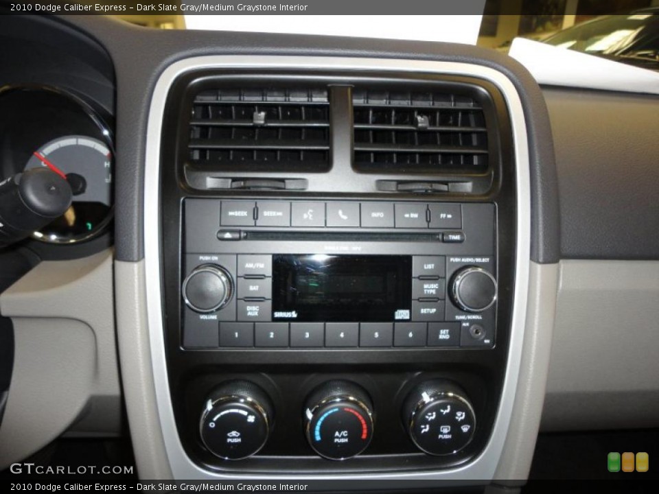 Dark Slate Gray/Medium Graystone Interior Controls for the 2010 Dodge Caliber Express #43031463