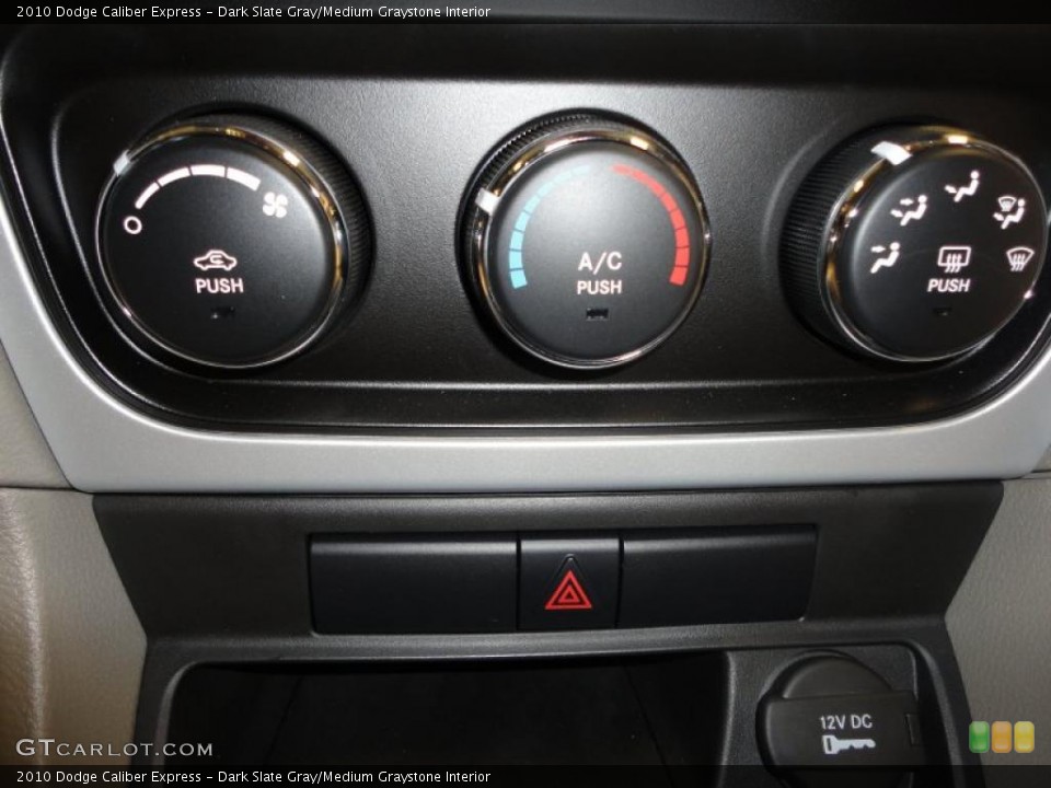 Dark Slate Gray/Medium Graystone Interior Controls for the 2010 Dodge Caliber Express #43031487