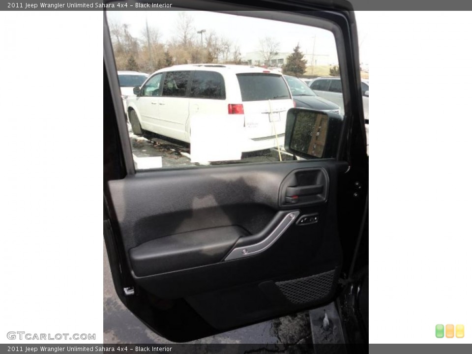 Black Interior Door Panel for the 2011 Jeep Wrangler Unlimited Sahara 4x4 #43032875