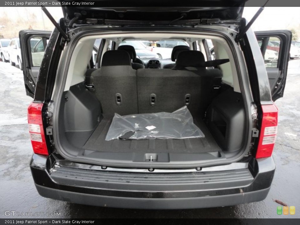 Dark Slate Gray Interior Trunk for the 2011 Jeep Patriot Sport #43034955