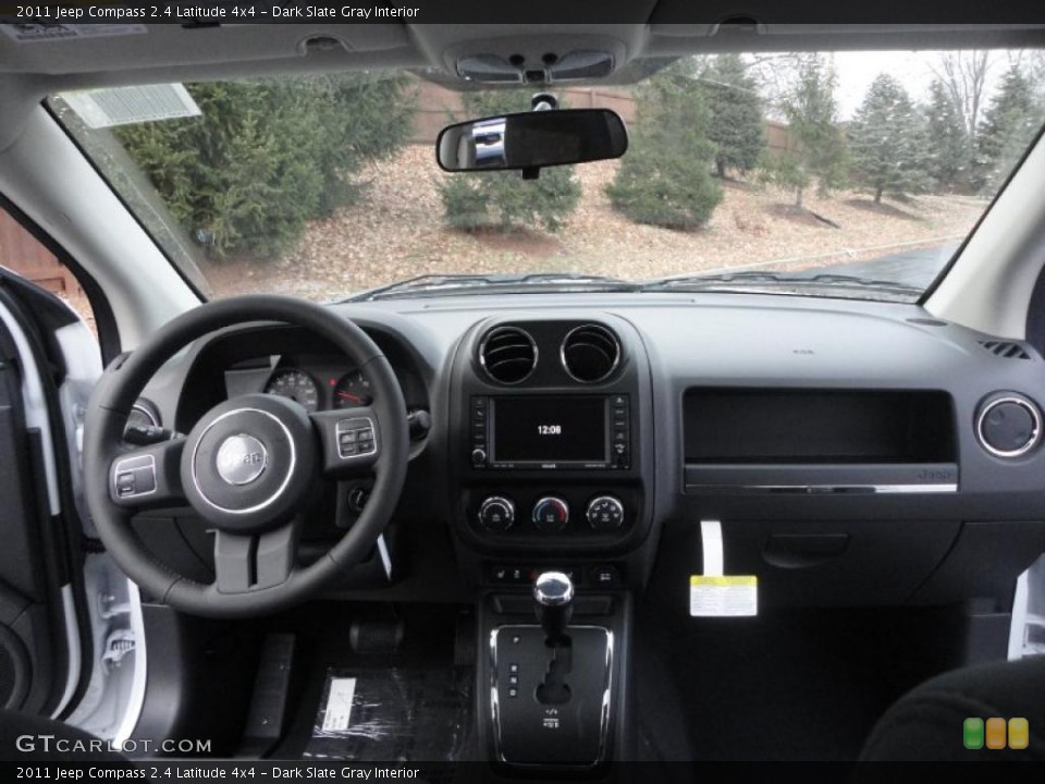 Dark Slate Gray Interior Dashboard for the 2011 Jeep Compass 2.4 Latitude 4x4 #43035459