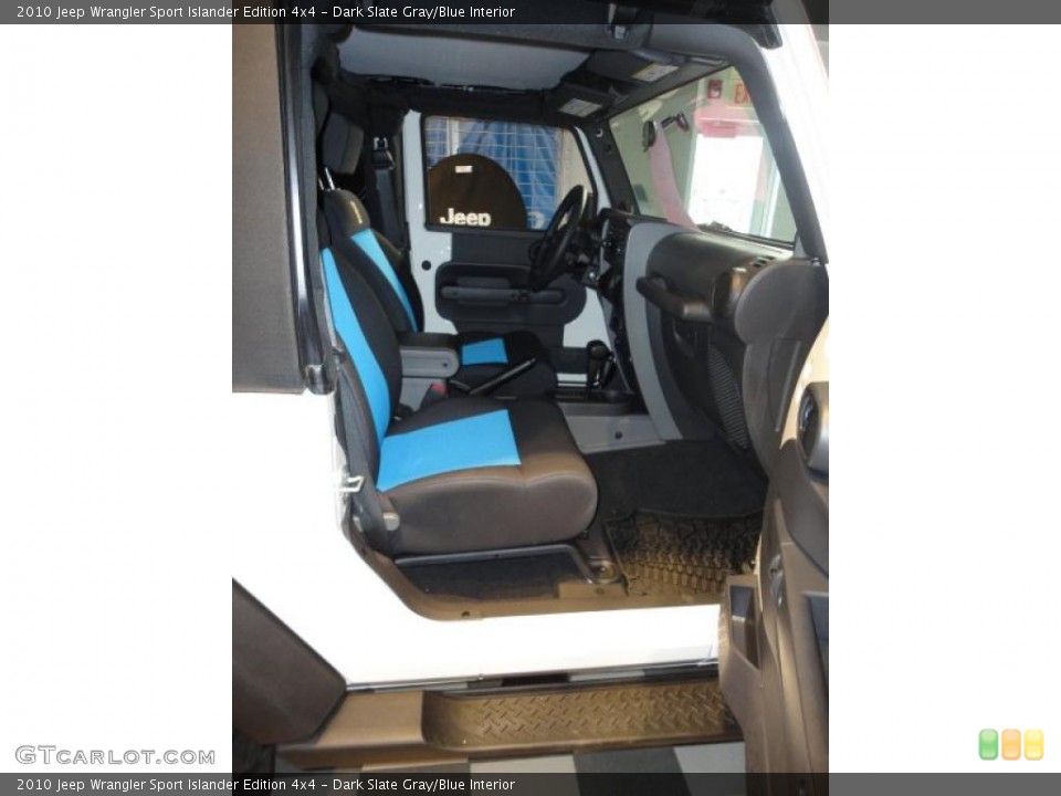 Dark Slate Gray/Blue Interior Photo for the 2010 Jeep Wrangler Sport Islander Edition 4x4 #43036159