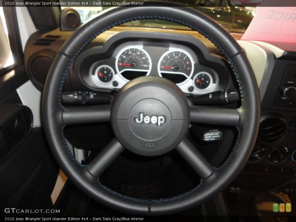 Dark Slate Gray/Blue Interior Gauges for the 2010 Jeep Wrangler Sport Islander Edition 4x4 #43036251