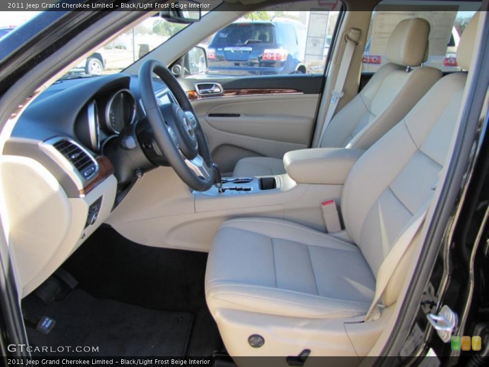 Black/Light Frost Beige Interior Photo for the 2011 Jeep Grand Cherokee Limited #43037163