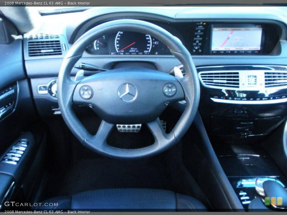 Black Interior Steering Wheel for the 2008 Mercedes-Benz CL 63 AMG #43037403