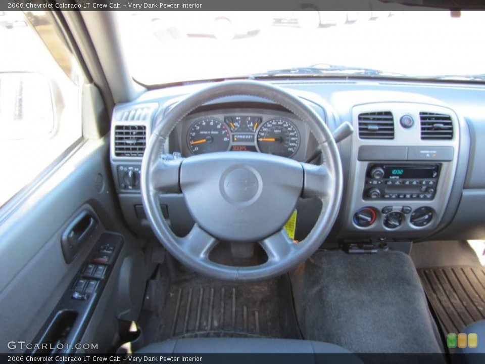 Very Dark Pewter Interior Dashboard for the 2006 Chevrolet Colorado LT Crew Cab #43037675
