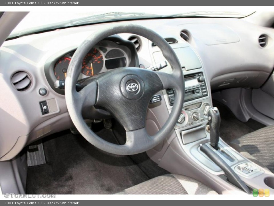 Black/Silver Interior Photo for the 2001 Toyota Celica GT #43040503
