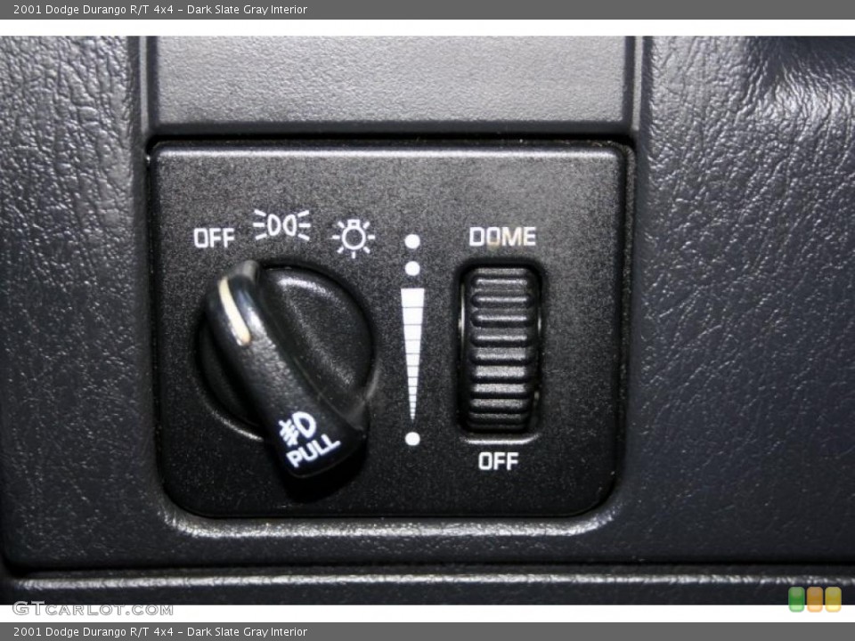Dark Slate Gray Interior Controls for the 2001 Dodge Durango R/T 4x4 #43041971