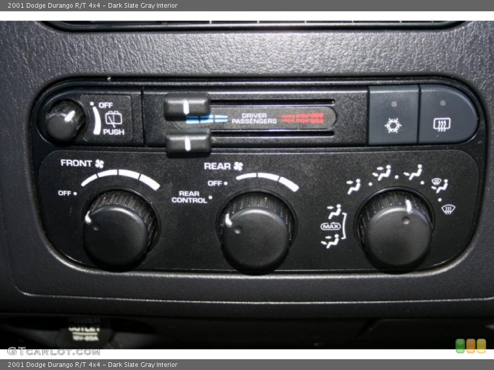 Dark Slate Gray Interior Controls for the 2001 Dodge Durango R/T 4x4 #43042015