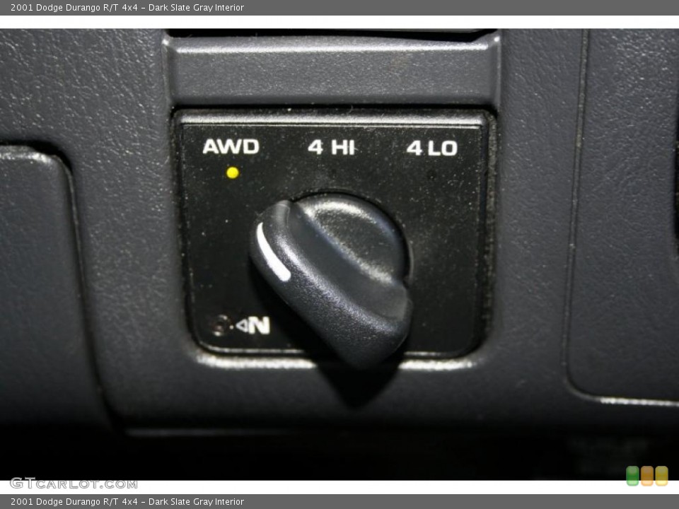 Dark Slate Gray Interior Controls for the 2001 Dodge Durango R/T 4x4 #43042104