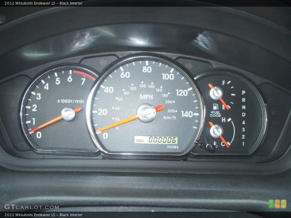 Black Interior Gauges for the 2011 Mitsubishi Endeavor LS #43044743