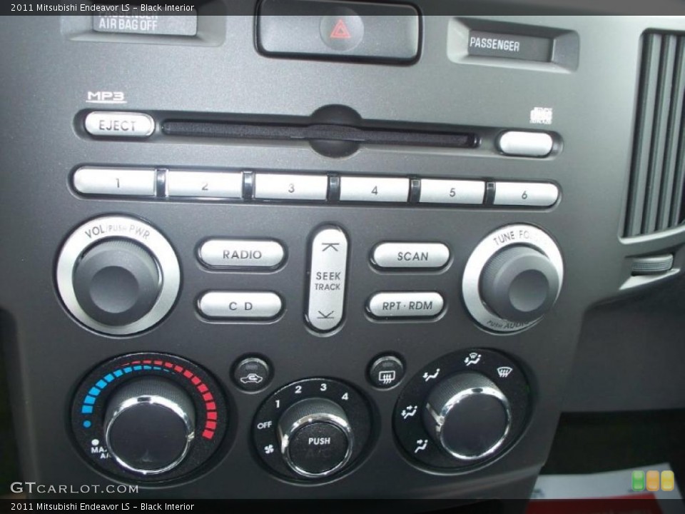 Black Interior Controls for the 2011 Mitsubishi Endeavor LS #43044759
