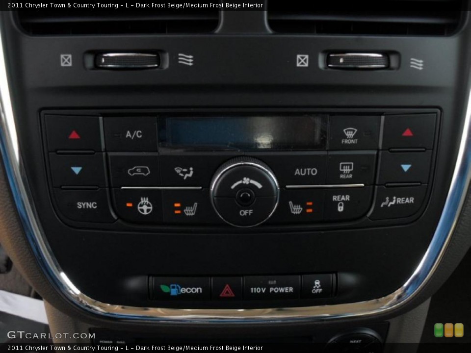 Dark Frost Beige/Medium Frost Beige Interior Controls for the 2011 Chrysler Town & Country Touring - L #43045320
