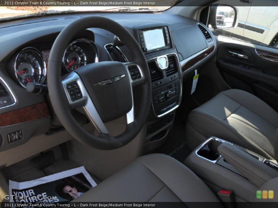 Dark Frost Beige/Medium Frost Beige Interior Prime Interior for the 2011 Chrysler Town & Country Touring - L #43045596