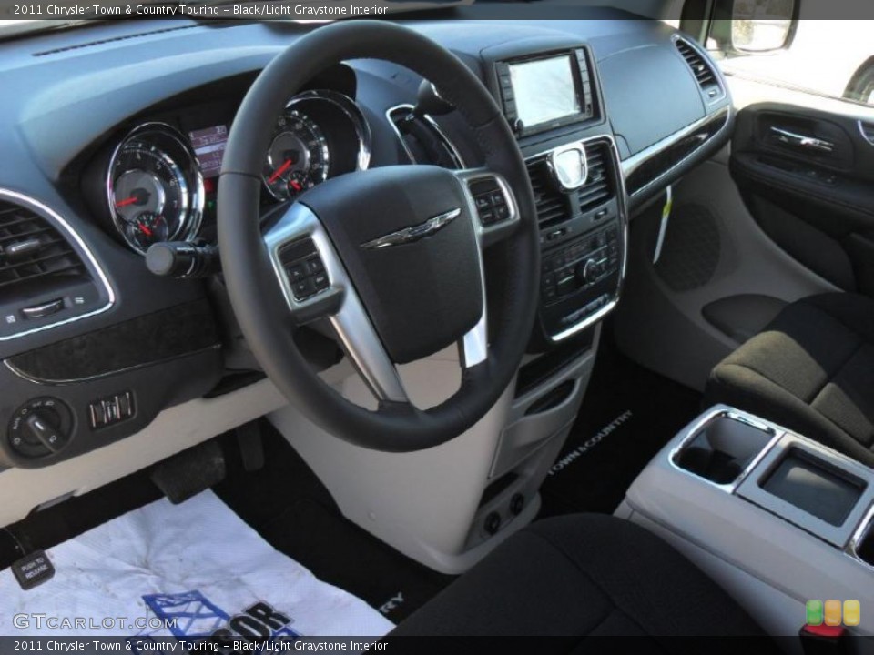 Black/Light Graystone Interior Prime Interior for the 2011 Chrysler Town & Country Touring #43046020