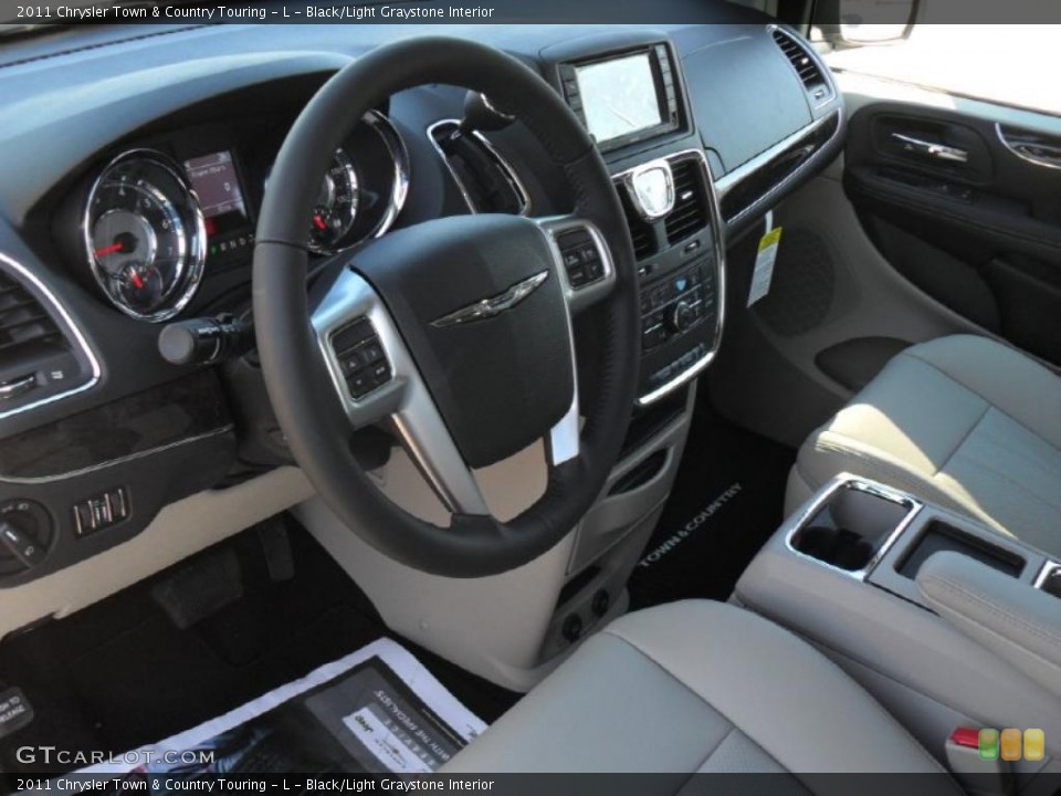 Black/Light Graystone Interior Prime Interior for the 2011 Chrysler Town & Country Touring - L #43046880
