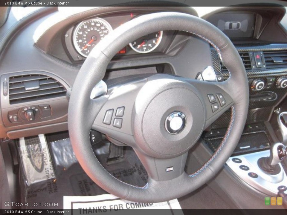 Black Interior Steering Wheel for the 2010 BMW M6 Coupe #43049440
