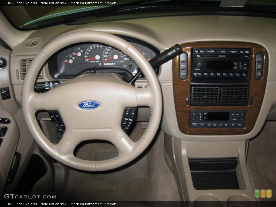 Medium Parchment Interior Dashboard for the 2004 Ford Explorer Eddie Bauer 4x4 #43053192
