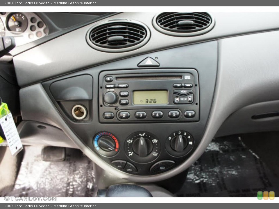 Medium Graphite Interior Controls for the 2004 Ford Focus LX Sedan #43057208