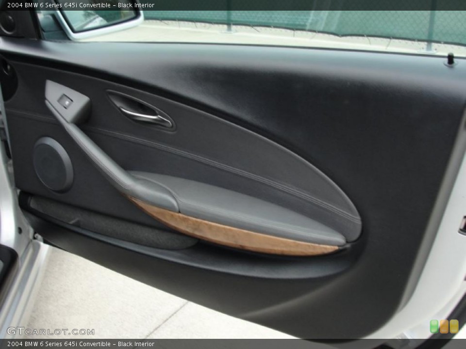 Black Interior Door Panel for the 2004 BMW 6 Series 645i Convertible #43059188