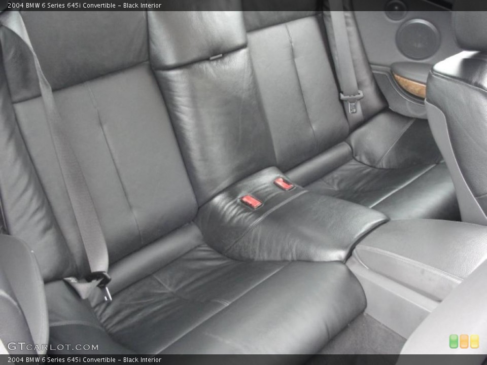 Black Interior Photo for the 2004 BMW 6 Series 645i Convertible #43059232