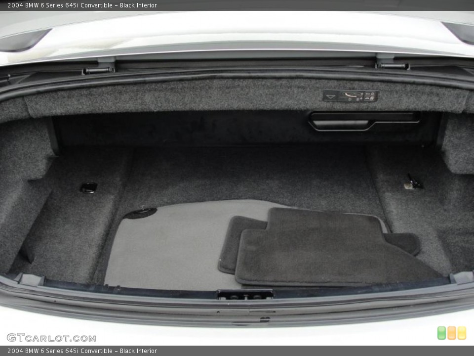 Black Interior Trunk for the 2004 BMW 6 Series 645i Convertible #43059248