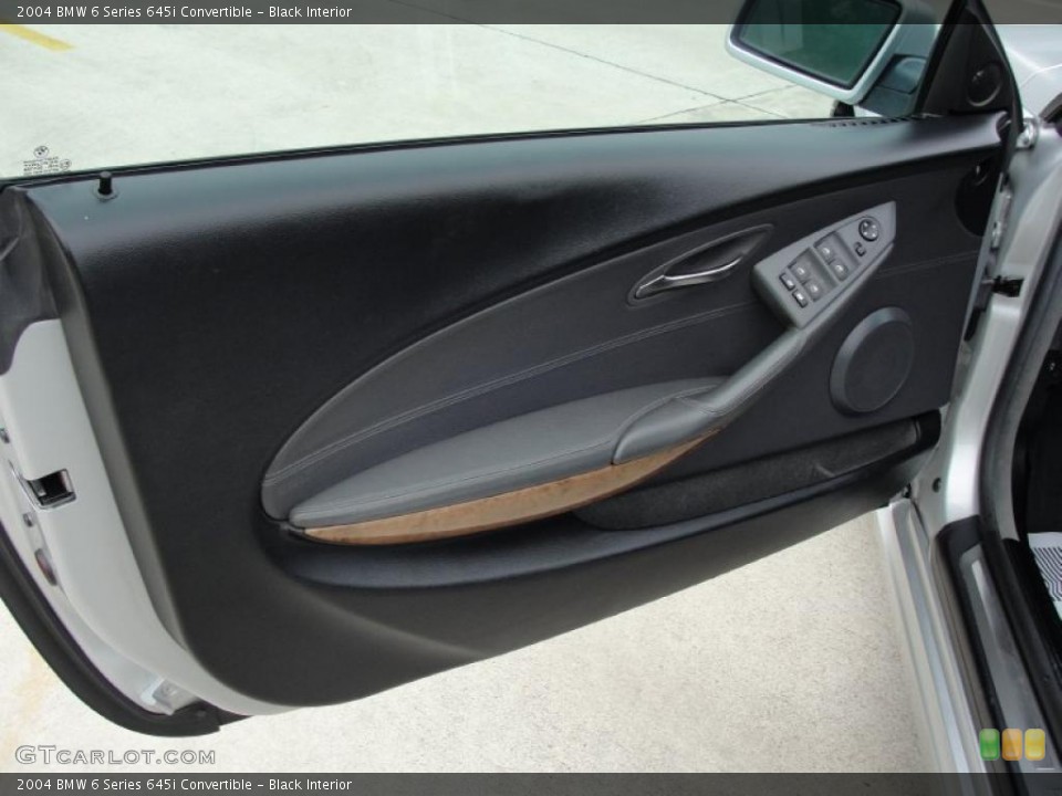 Black Interior Door Panel for the 2004 BMW 6 Series 645i Convertible #43059260